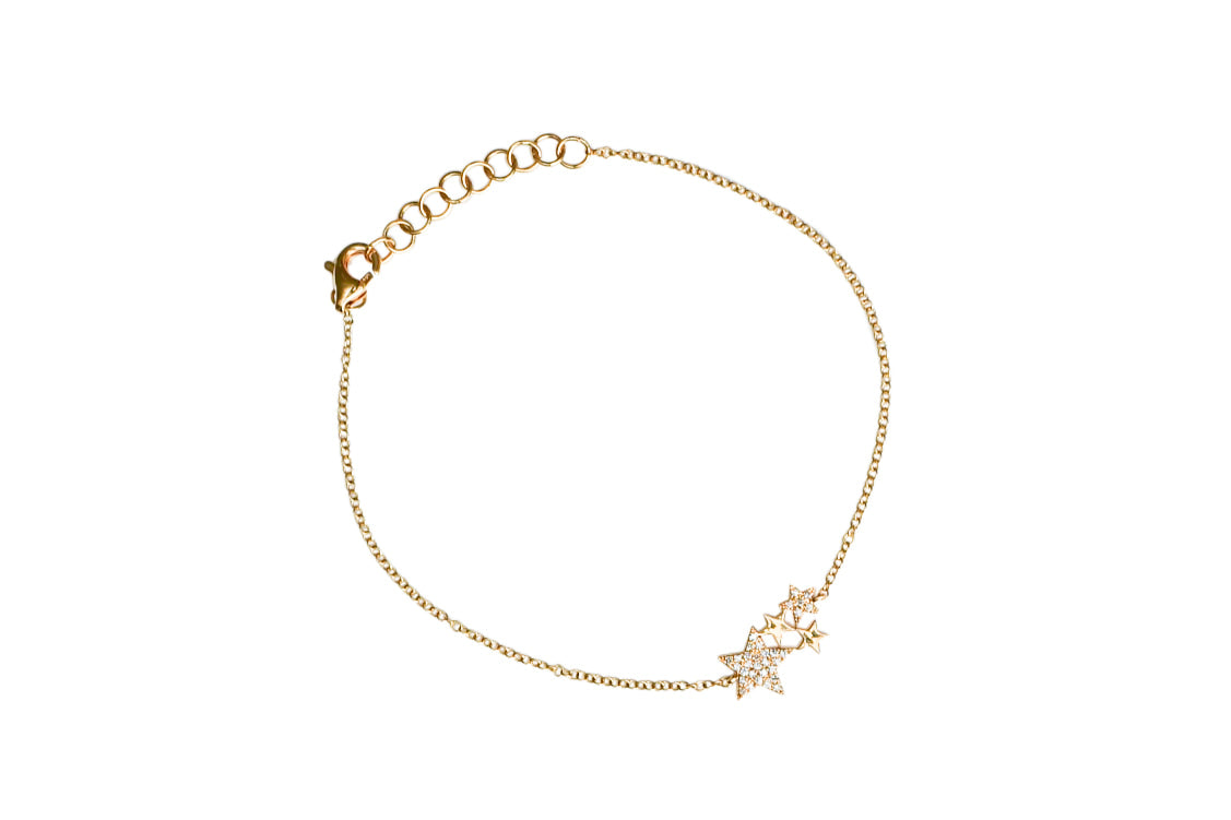 Star Bracelet in Yellow Gold