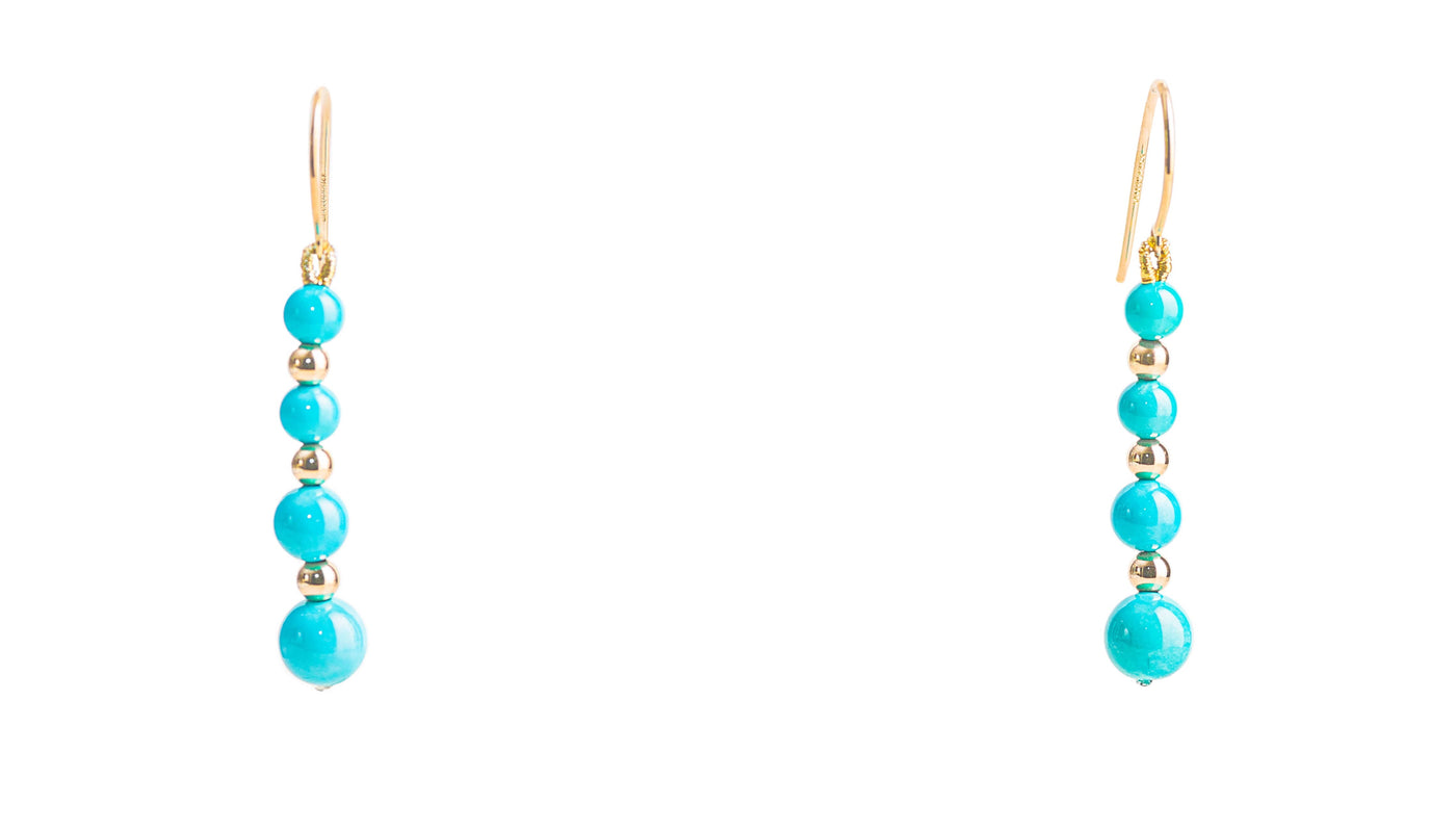 Line Turquoise Earrings