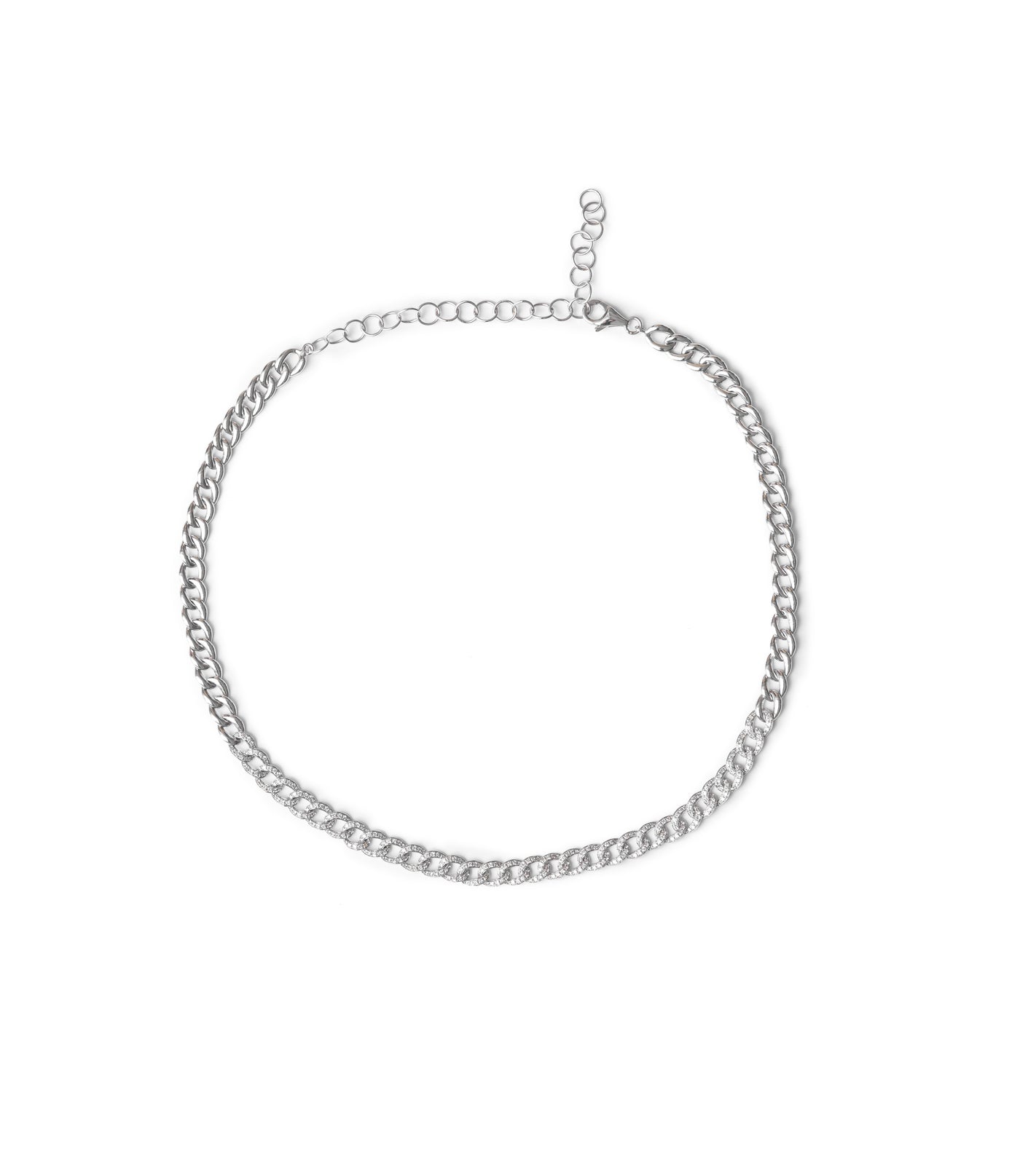 Open Chain Diamond Necklace