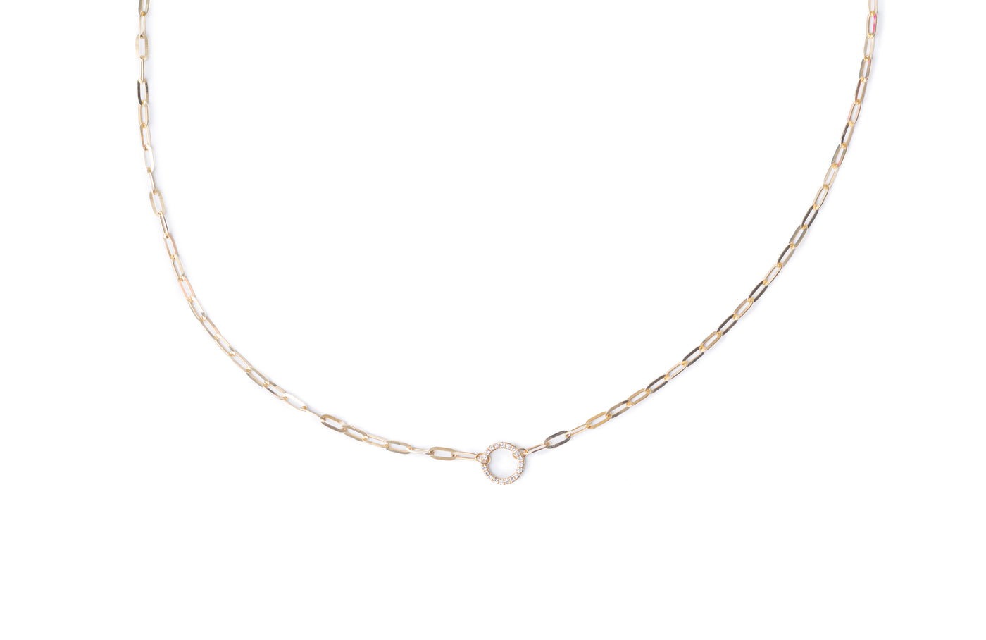 Diamond Circle Necklace