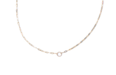 Diamond Circle Necklace