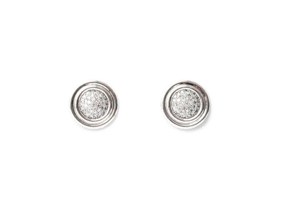 Outlined Diamond Stud Earrings