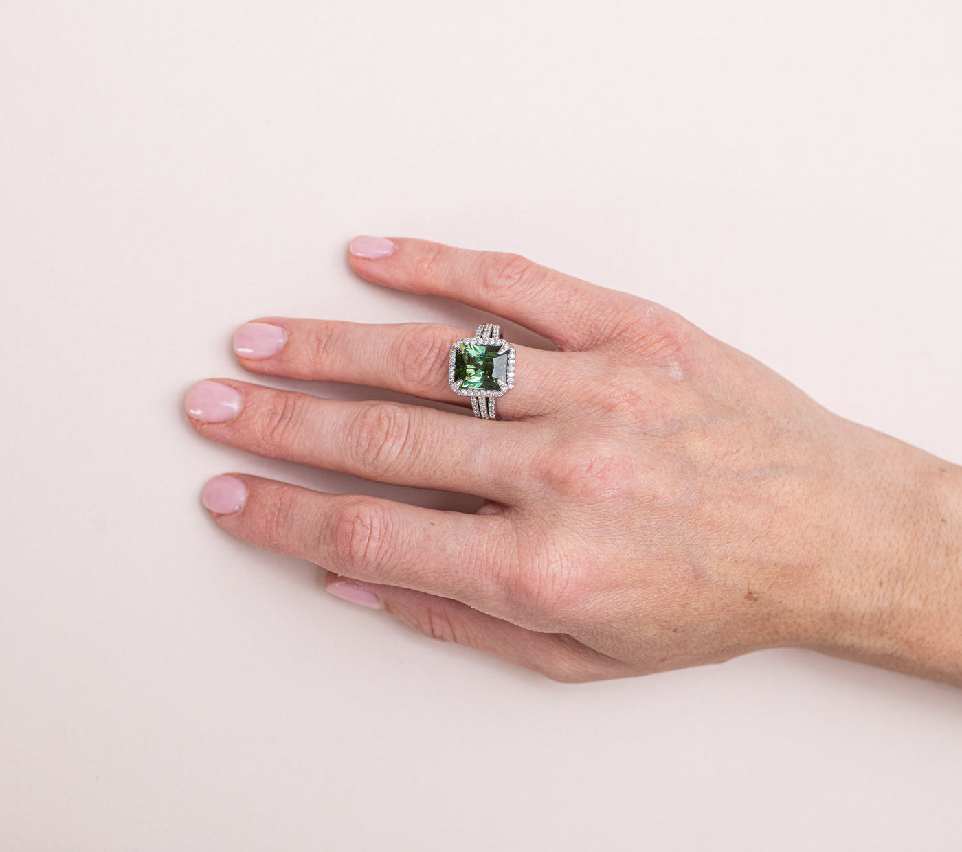 Green Tourmaline Ring