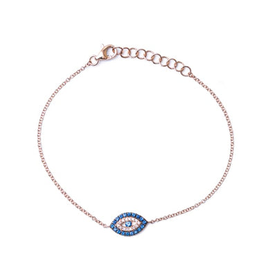 Evil Eye Bracelet in Rose